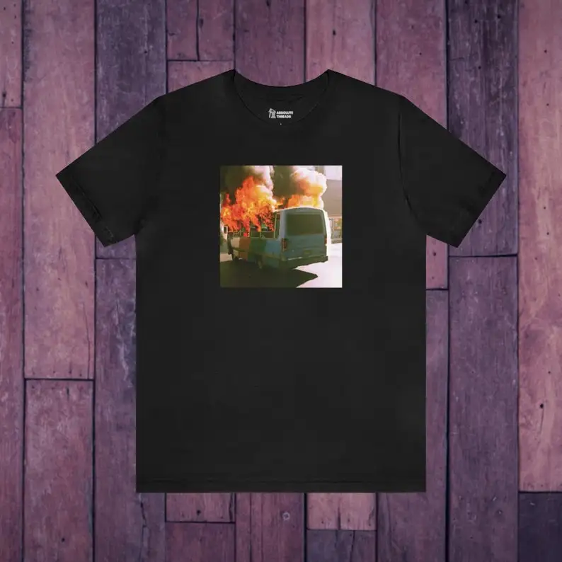 

Bus On Fire T-Shirt, On Fire Shirt, On Fire Tee Car Explosion Tee
