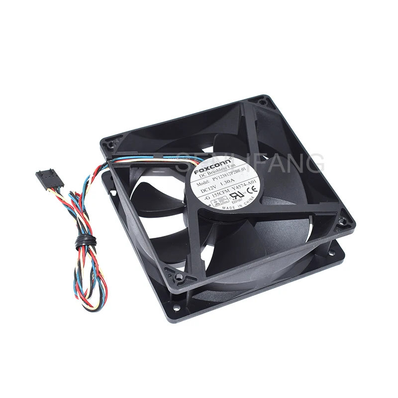 

Well Tested PV123812P2BF DC 12V 1.3A 12038 12CM 120*120*38MM 4 Wires Server System Cooling Fan