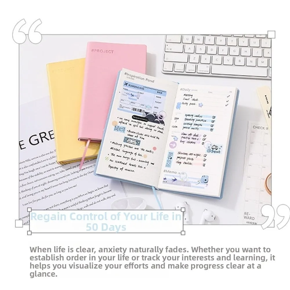 Durable Mini Timeline Week Plan Book Portable Waterproof 2026 Weekly Planner Pocket Notebook