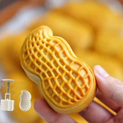 30g 50g 75g Cute Peanut Stamp Moon Cake Plunger Mold Nut Cookie Cutter Novel Cake Crisp Pastry Dessert Cooking Accessories Tools