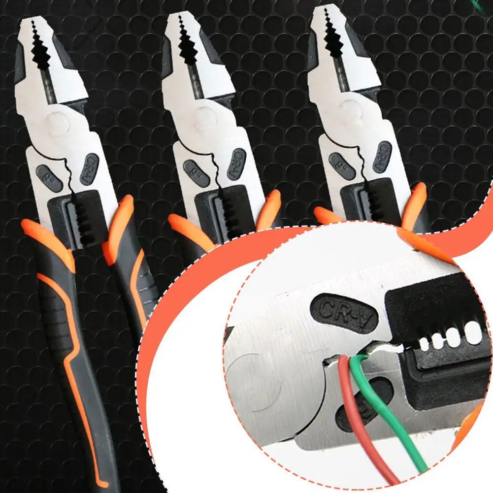 4-In-1 Lineman Plier Industrial-Grade Wire Pliers 9 Inch Multifunctional Wire Stripping Pliers Heavy Duty Wire Pliers Hand Tools