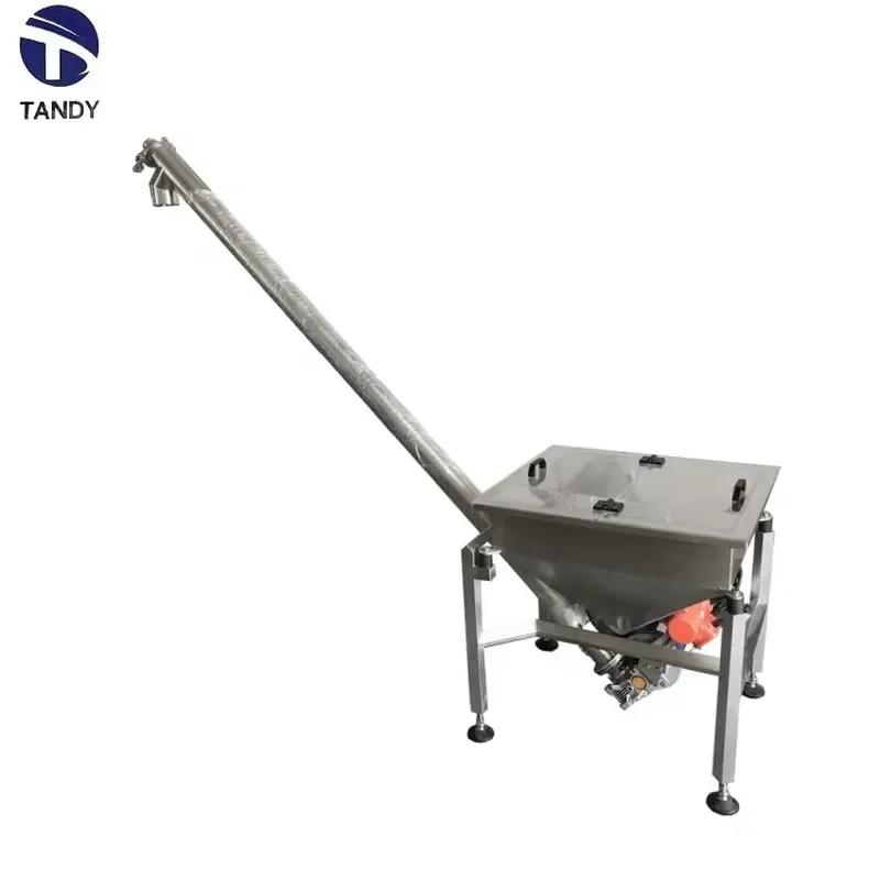 Grain Corn Particular Continuous Transport Inclined Screw Feeder Spiral Conveyor Machine