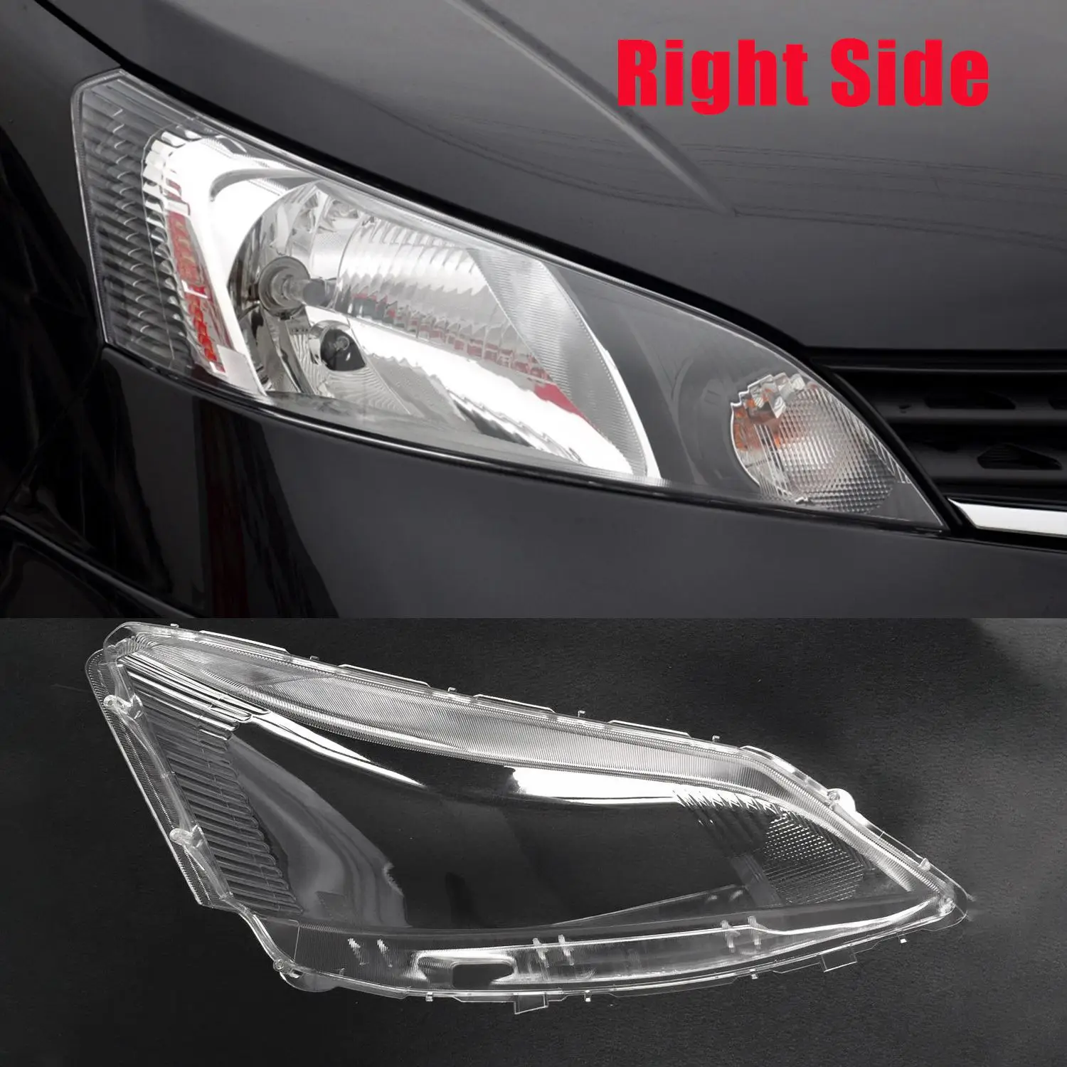 Right Side for Nissan NV200 2010 2011 2012 2013 14 15 2016 Car Headlight Lens Cover Lampshade Auto Light