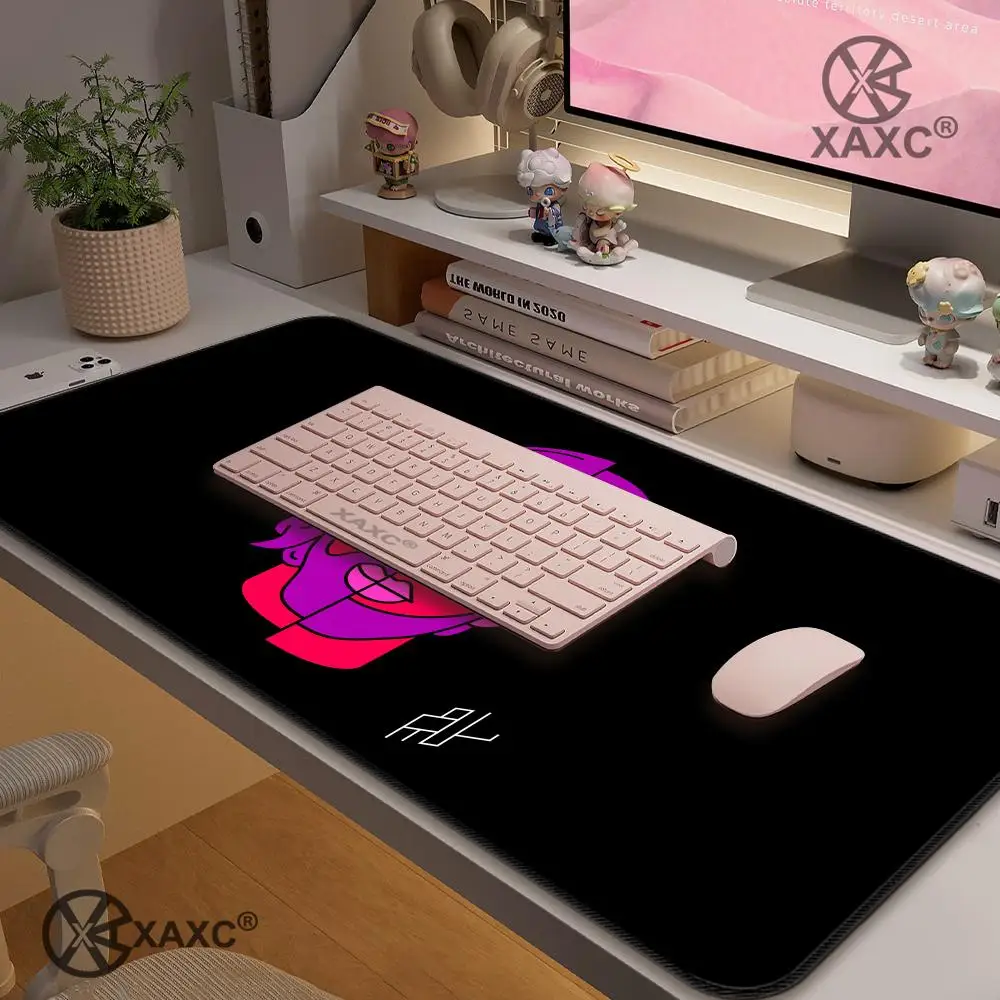 Rapper Singer PNL QLF Mouse Pad Large Keyboard Mouse Desk Pad XXL Non-Slip Rubber Gaming Mouse Pad Laptop Mouse Carpet HYBXAXC