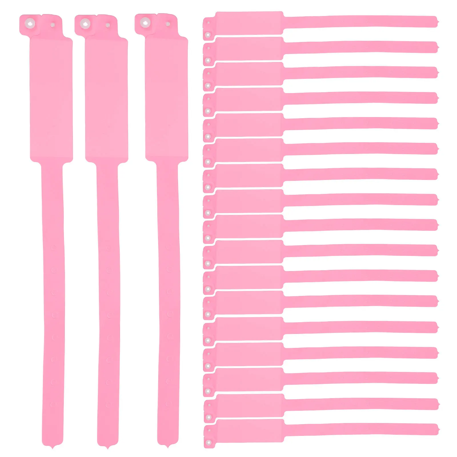 

100Pcs Waterproof Hospital Identification Wristbands Disposable PVC Blank Writable Patient Id Bands Accessory