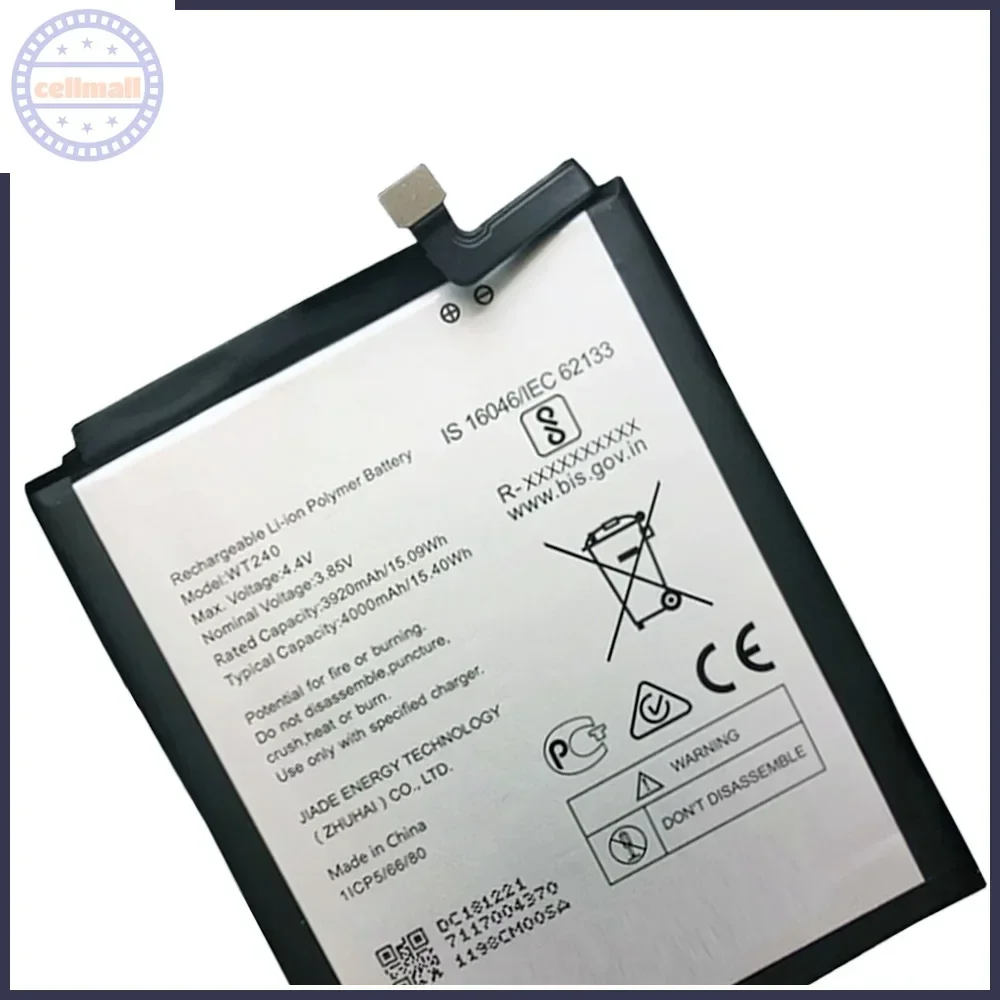 4000mAh Brand New Battery WT240 For Nokia 3.2 TA-1156 TA-1159 TA-1164  Mobile Phone Premium Replacement Battery+Tools
