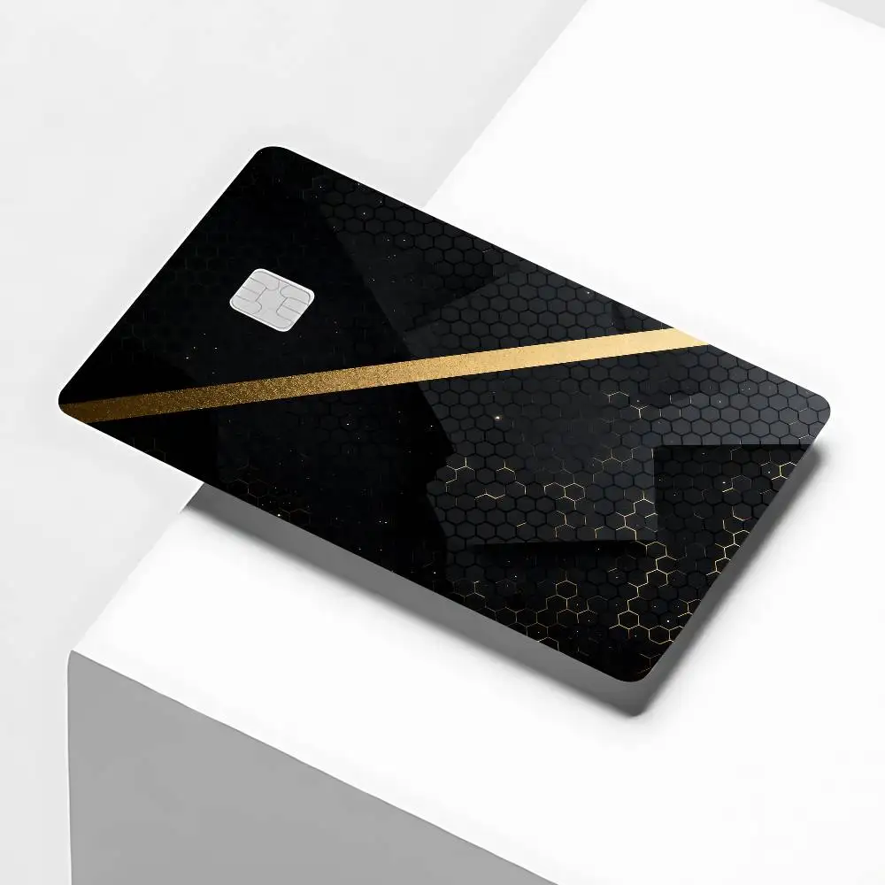 Black Card Stickers Sticker Cover Case For Small Chip Credit Debit Card Waterproof No Fade