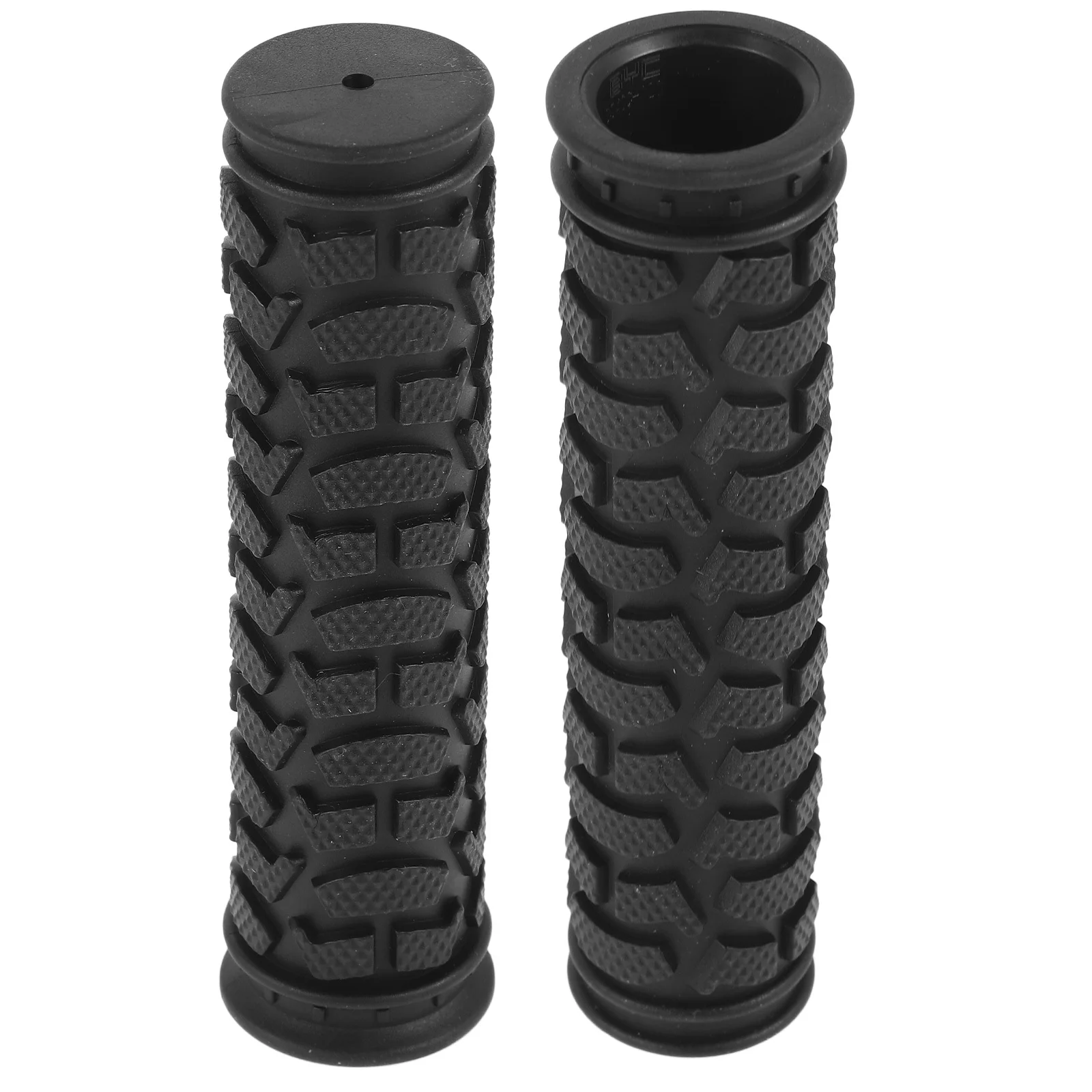 

2Pcs Rubber Bike Handlebar Grips Non- -on Mountain Bicycle Grip Covers for Challenging Terrains Replacement Stable