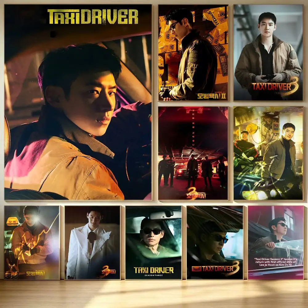 series Taxi Driver Season 3 Poster Poster HD  Printing Soothing and Cream Style Home Decor for the Living Room cafes Gift Giving