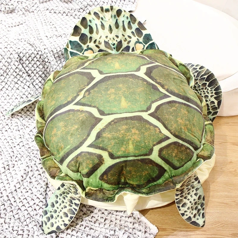 

1pc Funny Cartoon Cosplay Giant Sea Tortoise Plush Toys Stuffed Soft PP Cotton Pillow Cushion Turtle Doll Christmas Present