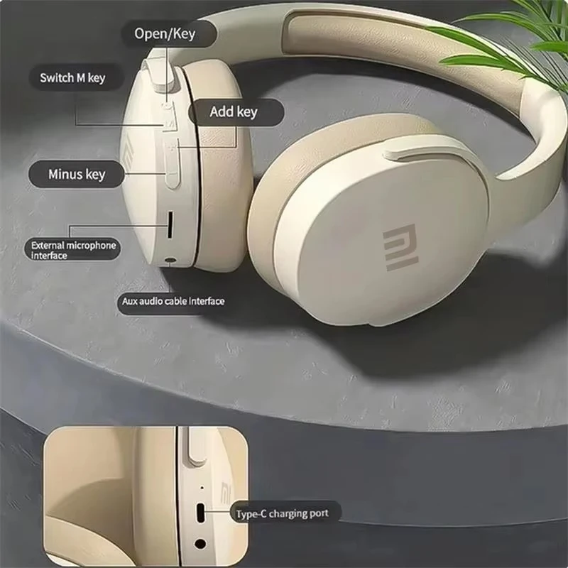 Xiaomi Original Wireless Headphon Bluetooth 5.3 Headpset Stereo HIFI P2961 Earphone Game Sport Earbud WithMic For Samsung iPhone