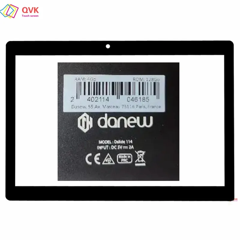 Black 10.1Inch For Danew DSlide 114 Tablet PC Capacitive Touch Screen Digitizer Sensor External Glass Panel