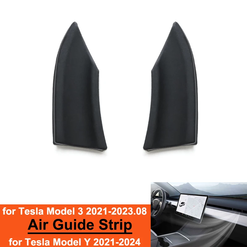 

for Tesla Model 3 Y Interior Modified Accessories Air Outlet Air Guide Strip ModelY 2024 Silicone Front Seater Air Controller