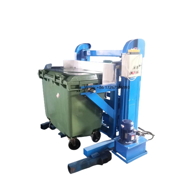 Customized Sanitation Truck Lift Food Waste Trash Can Electric Hoist Special Flip Machine Motor Bearing 1 Year Warranty for
