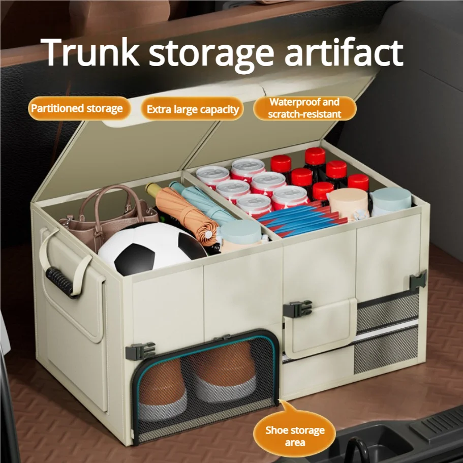 

Hot selling car trunk storage box foldable storage box large capacity car trunk storage box