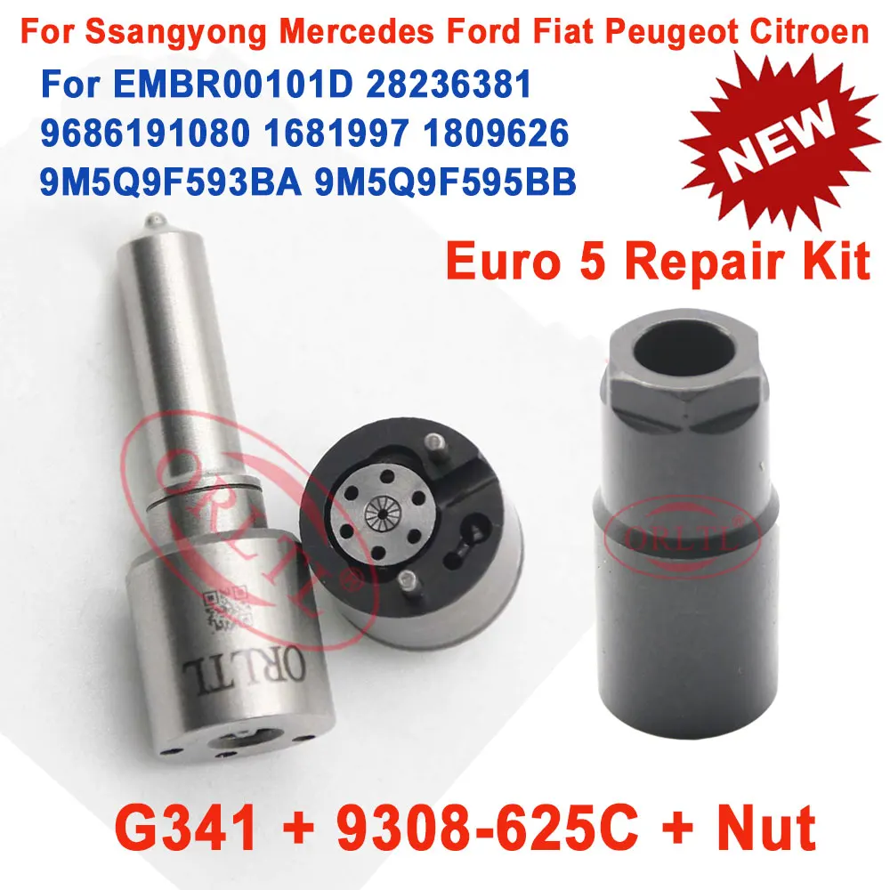 

NOZZLE G341 L341PBD/PRD INJECTOR VALVE 9308-625C Nut REPAIR KITS (7135-581) FOR 28236381 EMBR00101D 9686191080 9686191080