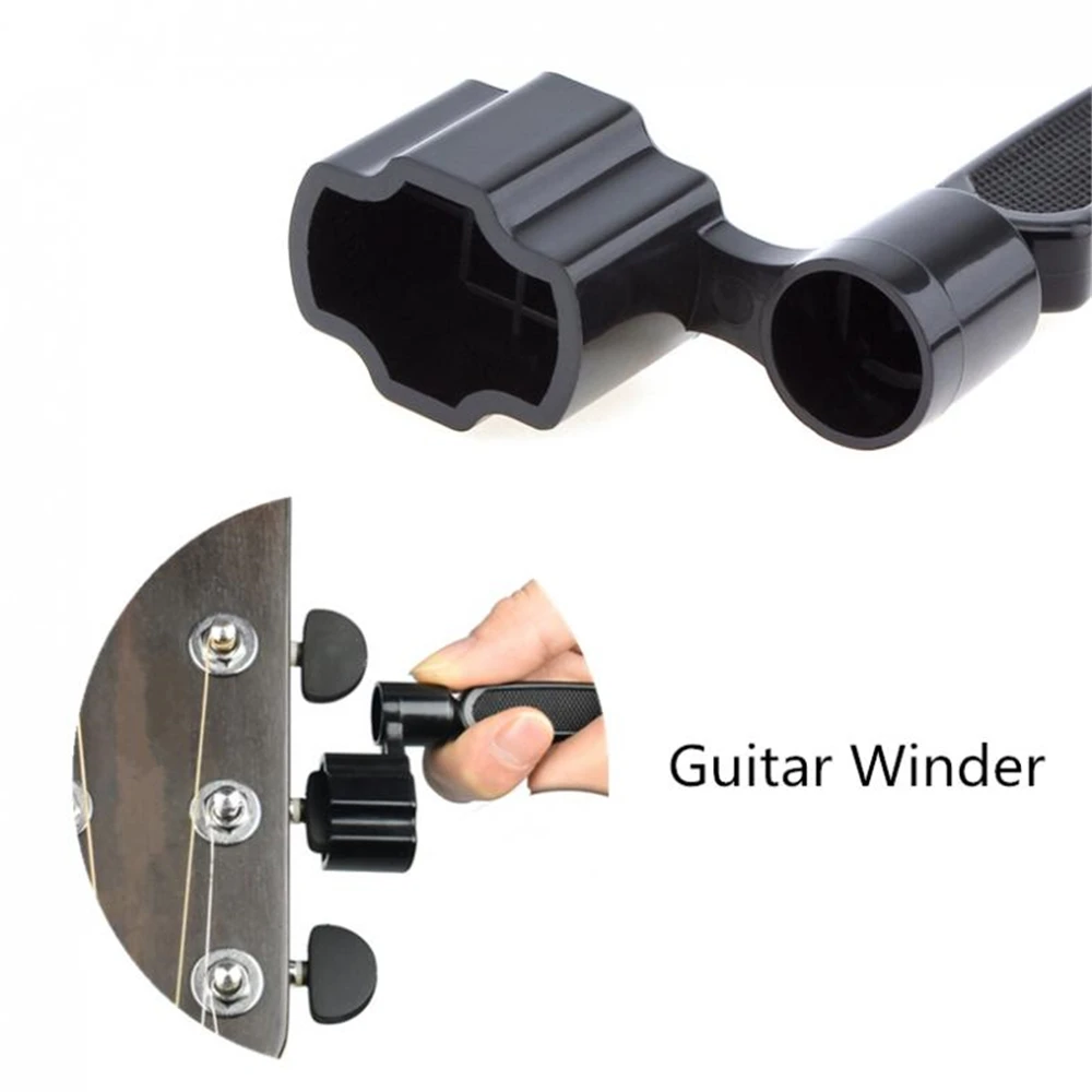 Multifunções Guitar String Changer, String Cutter, String Winder, Pin Puller para Banjos, Mandos Acessórios, 3 em 1, 1Pc