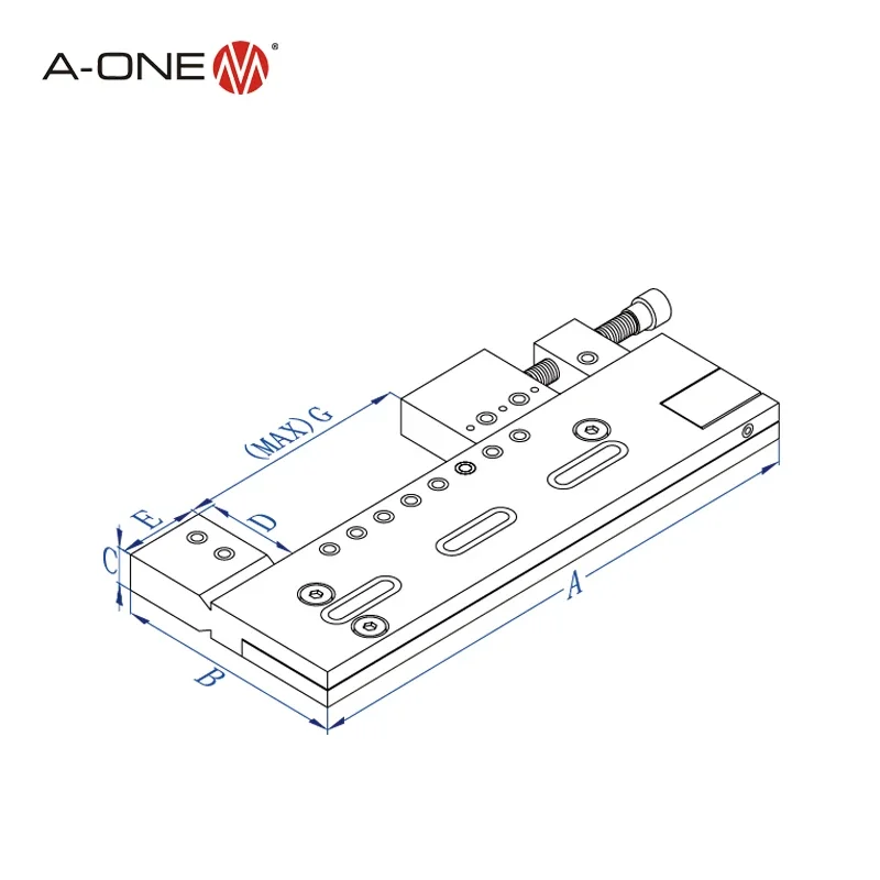 A-ONE VISE DE BANCO DE AÇO INOXIDÁVEL EDM DE CABO DE 3 eixos 3A- 210016