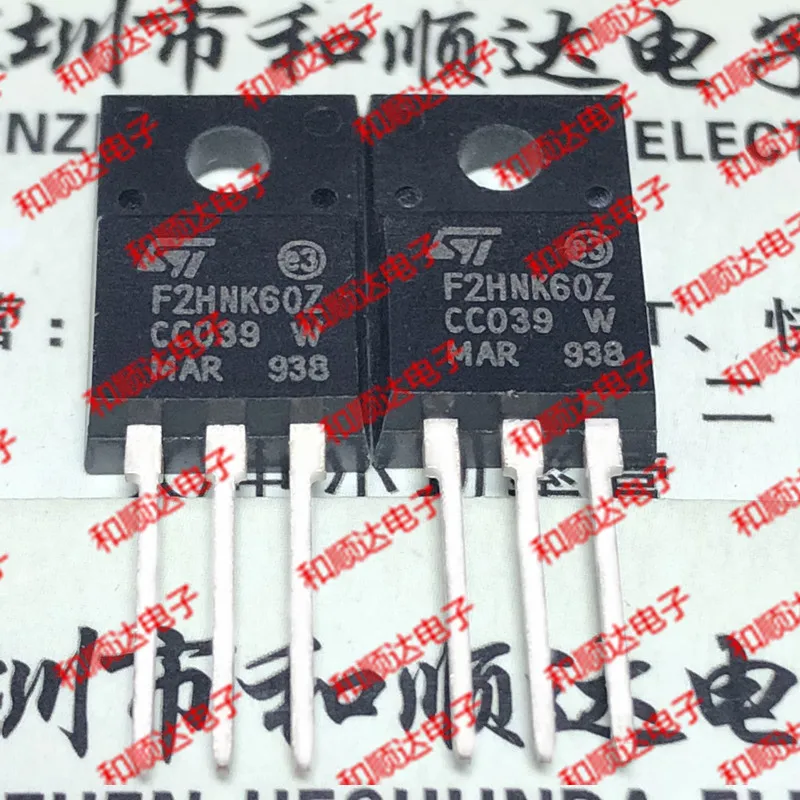 New Original 5pcs / F2HNK60Z STF2HNK60Z  TO-220F 600V 1.4A TO220F