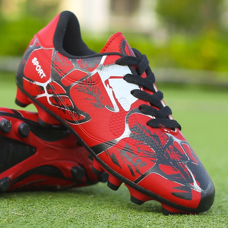 New Men Kids Soccer Shoes Cleats Professional Football Boots Training Shoes Ultralight Non-Slip Grass Boys Adult Drop Shipping