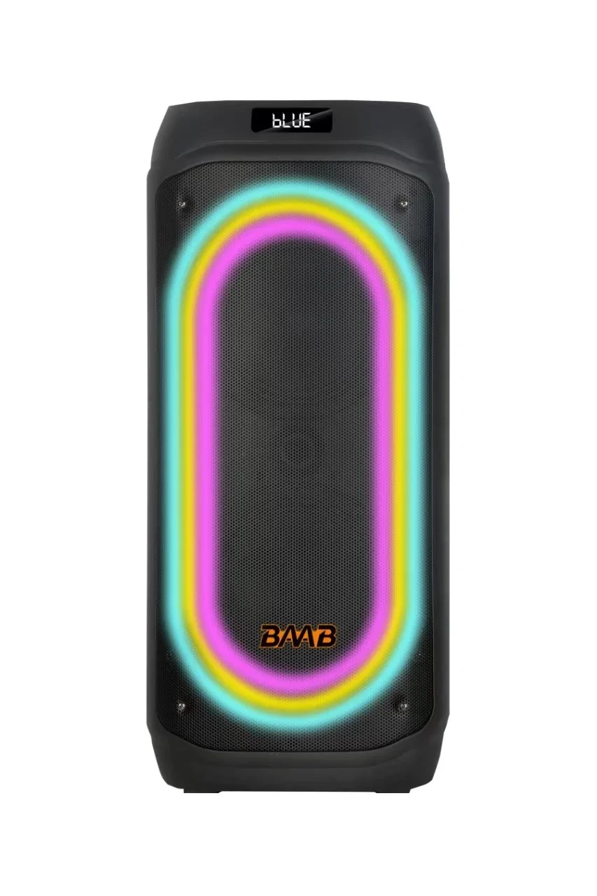 

B208-04 Outdoor Party Box Speaker 60W TF USB For RGB LED Lighting Remote Control 45000mAh Battery