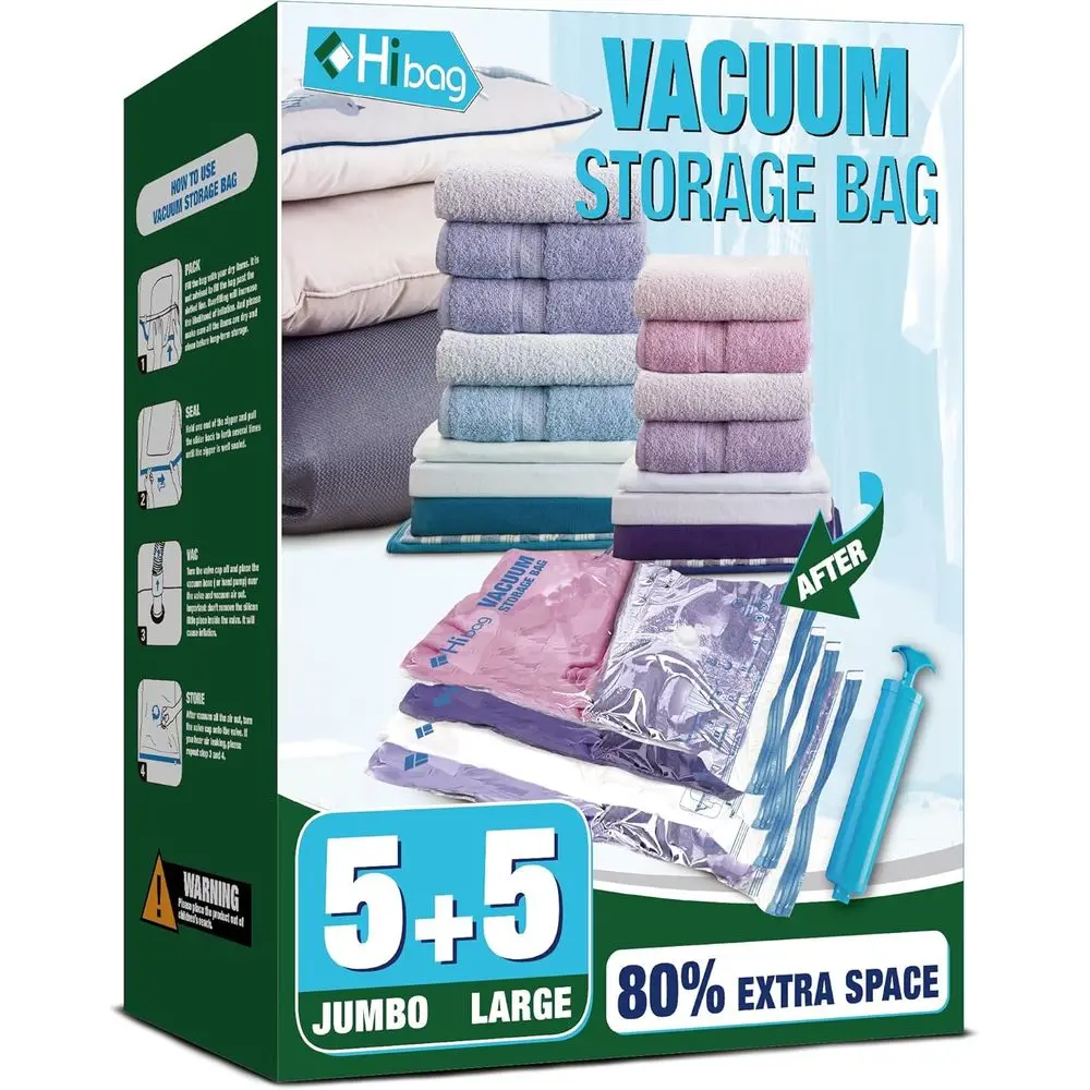 

Компактный набор вакуумных пакетов, 10 шт., материал PE, большие размеры, на молнии, для одежды и постельного белья