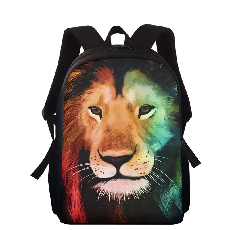 

Cute Animal Lion Tiger Print Children Schoolbag Kindergarten Backpack Kids School bags for Boys Girls Book Bag Bookbag Rucksack