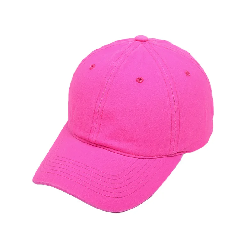 HanXi Bright Fluo Colors Hats for Women Men Baseball Cap Fashion Hip Hop Caps Visor