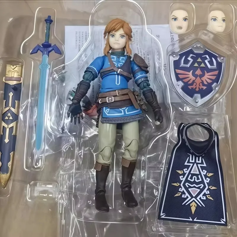 

In Stock Figma626 Link The Legend Of Zelda: Tears Of The Kingdom Wild Breath Mobile Handheld Model Anime Toy