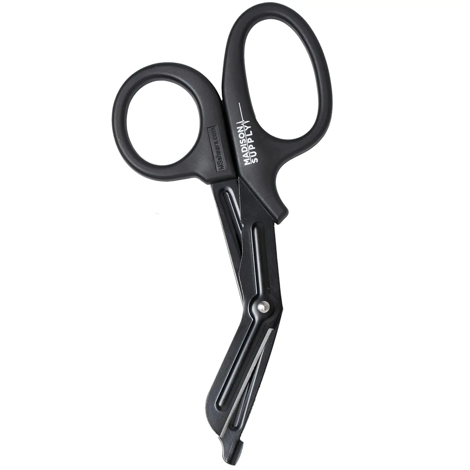 

Premium Stainless Steel Medical Scissors with Non-Stick Coated Blades, Durable Trauma Shears in Black - 7.5 Inches