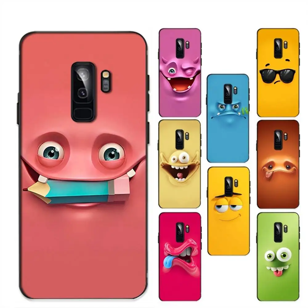 Funny Face Phone Case For Samsung S 24 Fe 25 Ultra Plus 20 Lite 21 30 22 23 24 22 Ultra 5G Fundas