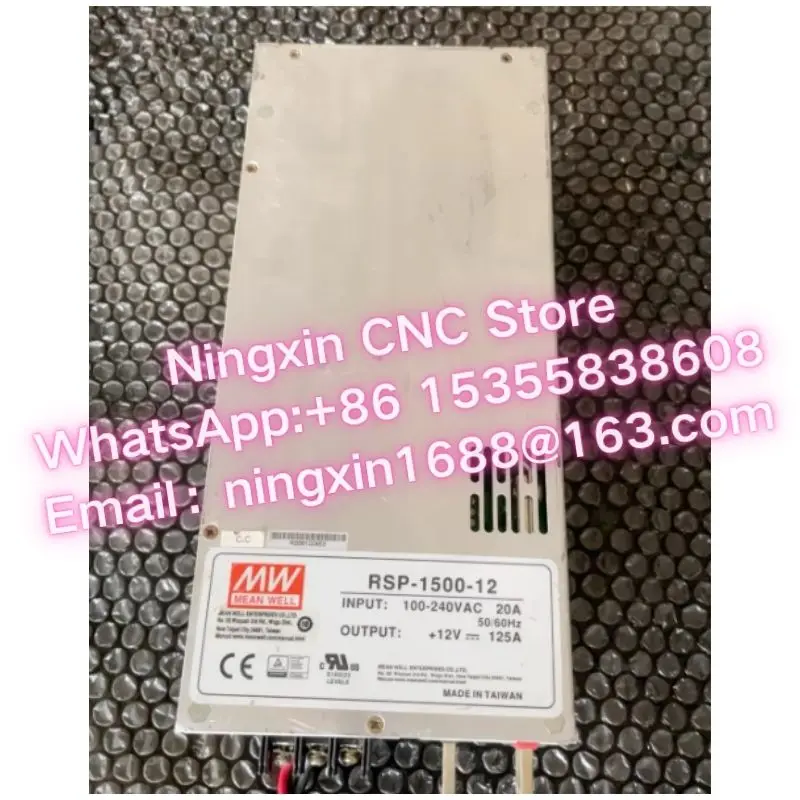 Second-hand RSP-1500-5 RSP-1500-12 RSP-1500-15 RSP-1500-24 RSP-1500-27 RSP-1500-48 switching power supply Functional test OK