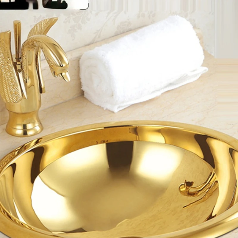 

Art Basin Rose Gold Wash Household