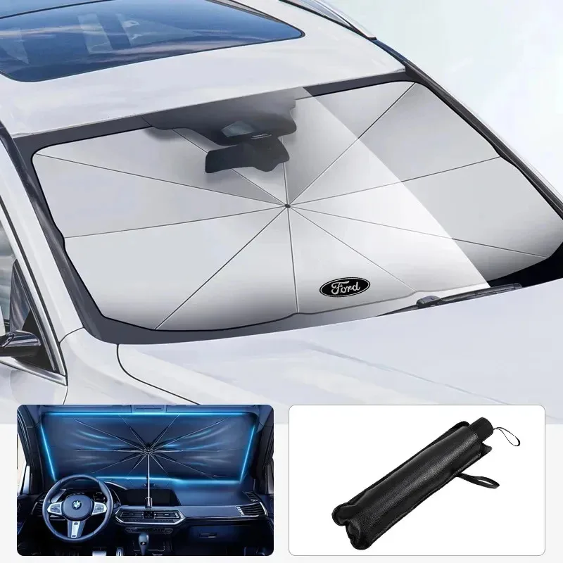 

Car Foldable Windshield Block Heat Sun Shade Umbrella For Ford Focus Mondeo Explorer Raptor Fusion Kuga Edge Ranger Puma Fiesta