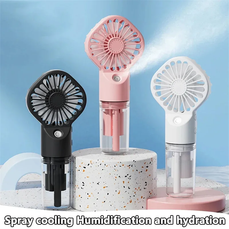 Mini condizionatore d'aria portatile USB ricaricabile umidificatore portatile Mist Cooler raffreddamento Spray umidificatore ventola per casa/ufficio/dormitorio