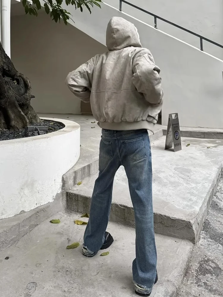 Flyoff Marble Eagle Herren-Wintermantel, wasserdicht, mit Pelz gefüttert, verdicktes Segeltuch, Baumwolle, Jaet, Kapuze, Reißverschluss