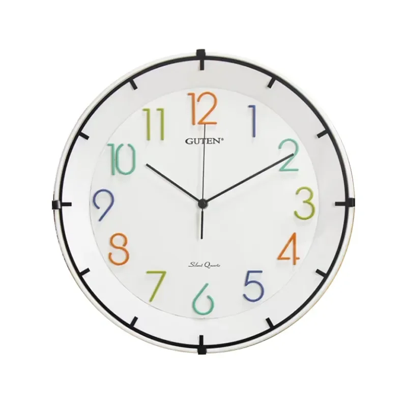 Simple Stylish Wall Clock Modern Nordic Quartz Clock Quiet Creative Atmosphere for Living Room Bedroom Children's Room Home