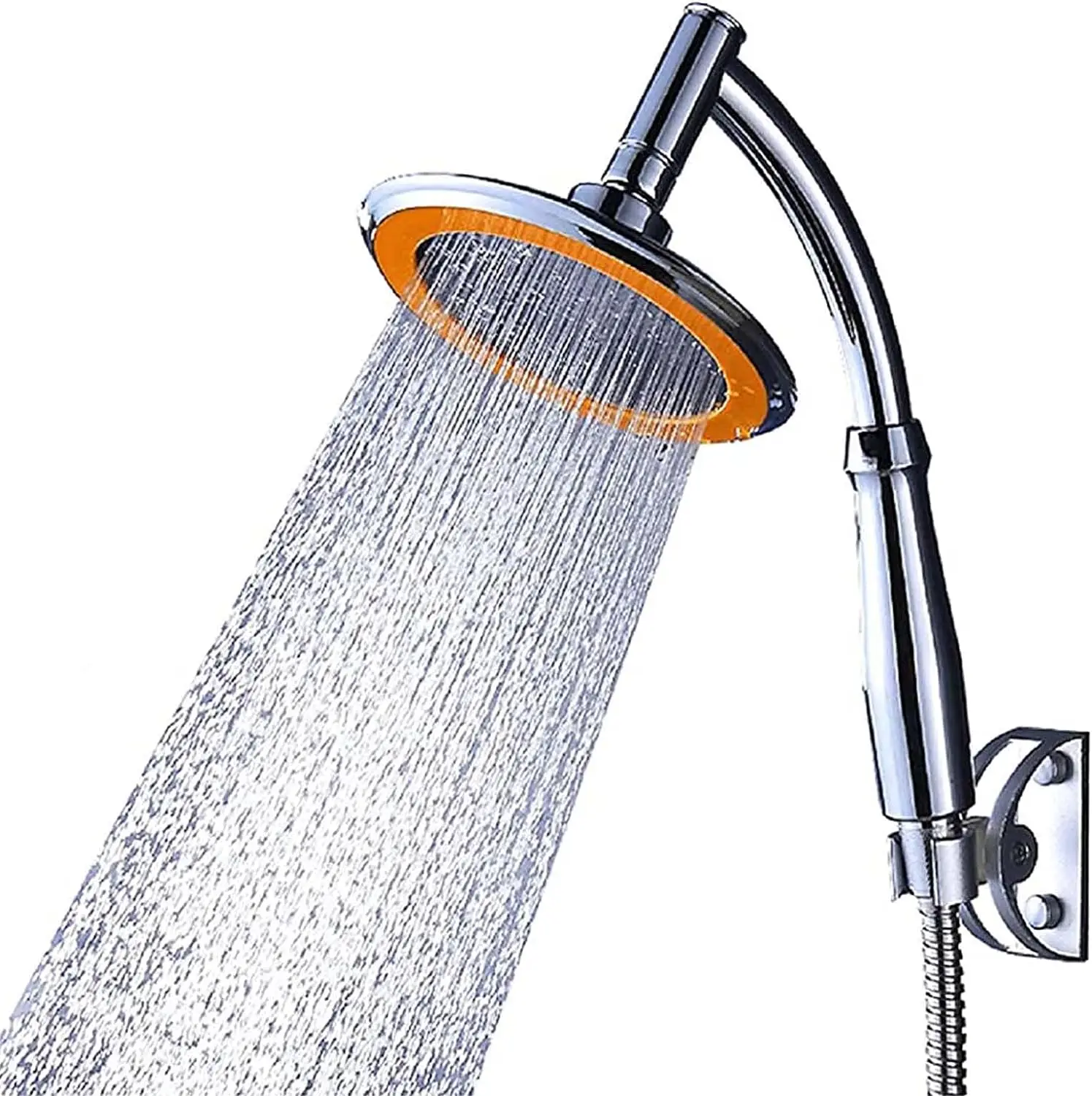 Large Chrome Bath High Turbo Pressure Shower Heads Powerful Energy Water Saving