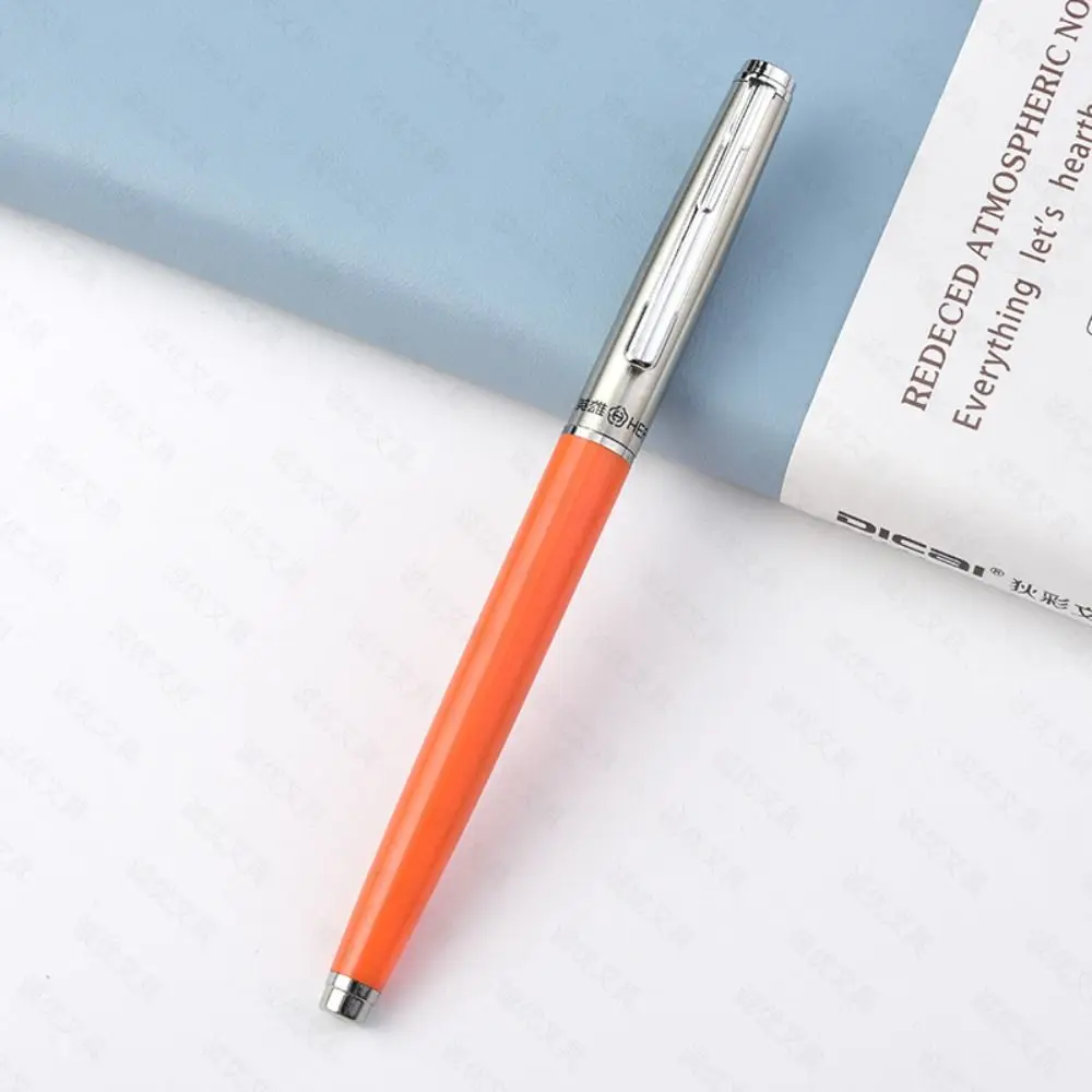 Metal Pen Elegant Hero 007 Fountain Pen Exquisite Plastic Stationery Pen Positive Attitude Classic Design Ink Pen Teachers