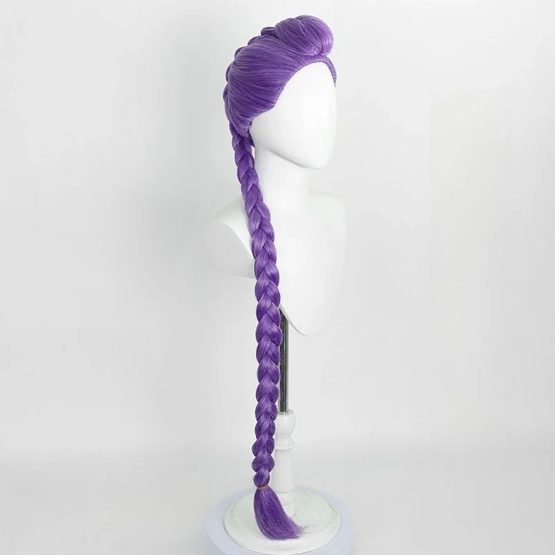 Película Kpop Cosplay peluca Rumi Demon Hunters Color púrpura pelo largo pelucas sintéticas resistentes al calor accesorios de carnaval