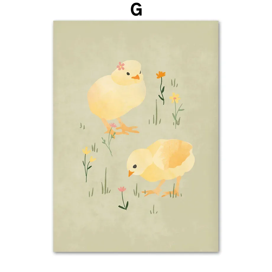 Easter Spring Pastels Minimalism Canvas Painting Nordic Posters and Prints Wall Art Pictures for Living Room Home Decor