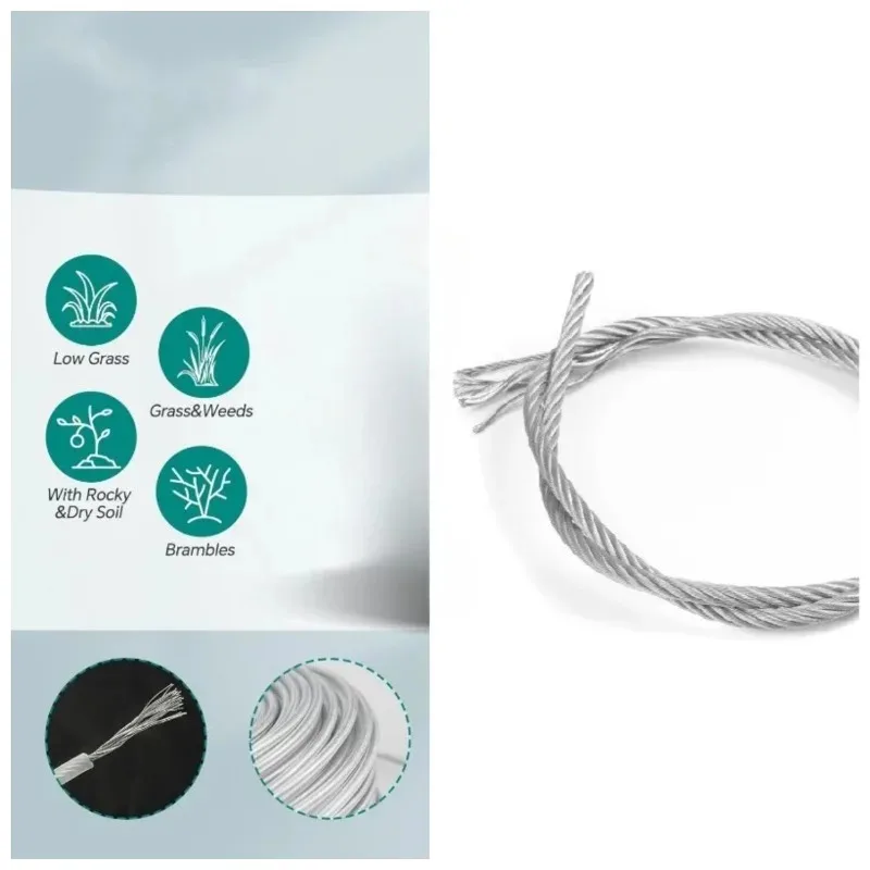 5-100Meter PVC Coated Flexible Wire Rope Soft Cable Transparent Stainless Steel Clothesline Diameter 1/1.5/2/2.5/3/5/6/8mm