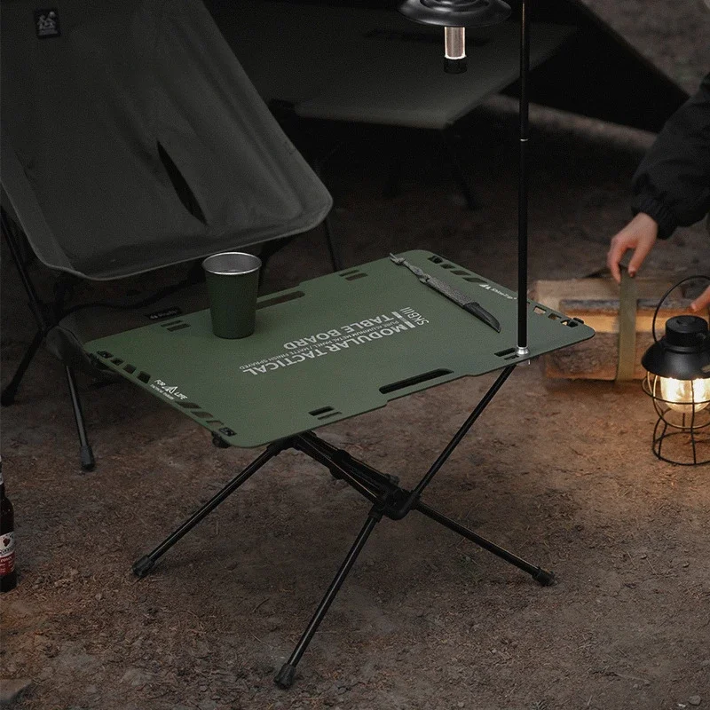 

Camping Tactical Table Lightweight Aluminum Alloy Table Portable BBQ Picnic Dinner Desk Travel Equipment Outdoor Folding Table