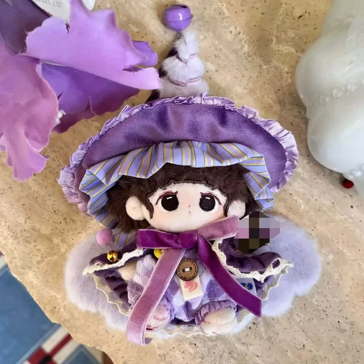 Per bambole Labubu Vestiti Associazione magica 1a 2a 3a generazione 10 cm 15 cm Unicorno Viola Simpatico mago Mantello Ali Regalo