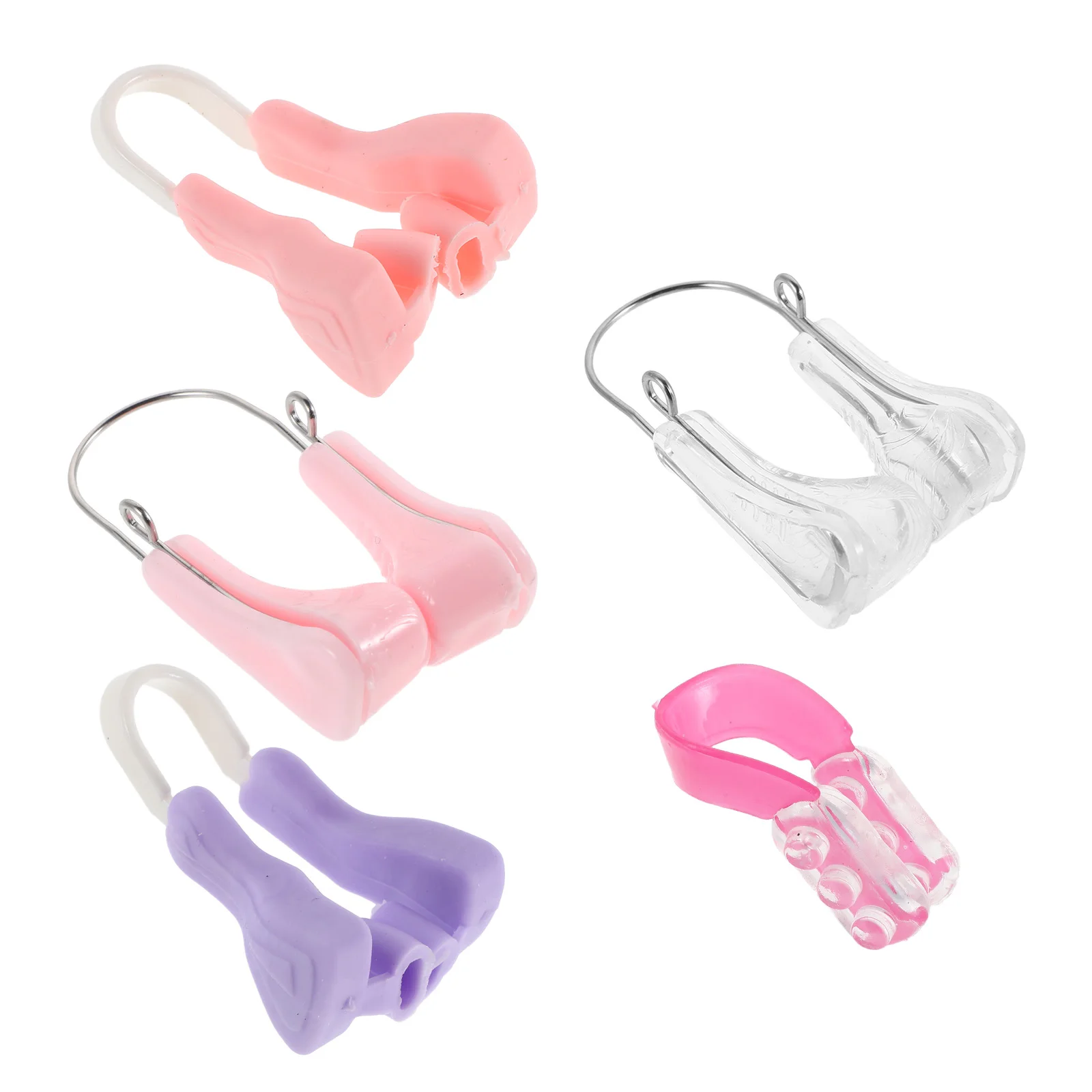 

5 pcs Nose Beauty Clip for Shaping Invisible Silicone Nose Corrector Device Day Night Use Breathing Aid Slim Face Tool