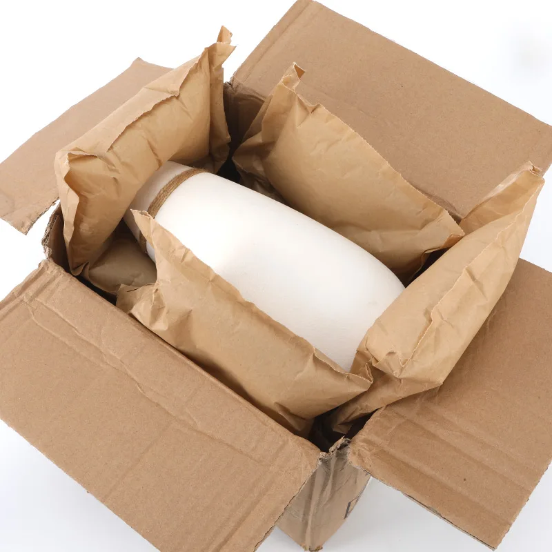 Air Cushion Wrapping Paper Kraft Paper Air Bubble Pillows Environmental Friendly Degradable Paper For Transportation