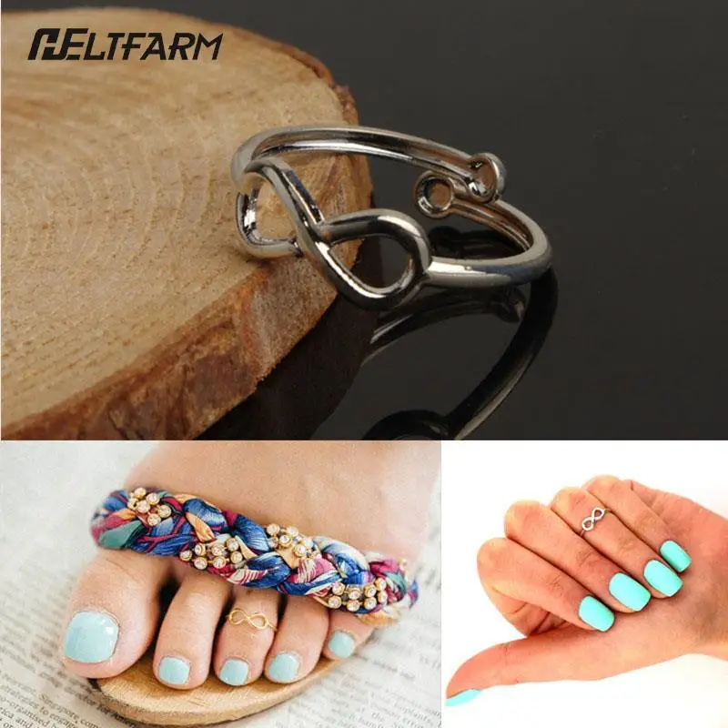 Hot Sale 1Pc Silver Gold Color Ring New Fashion Beach Ladies Jewelry Ring Vintage toe ring  Foot Jewelry Lady