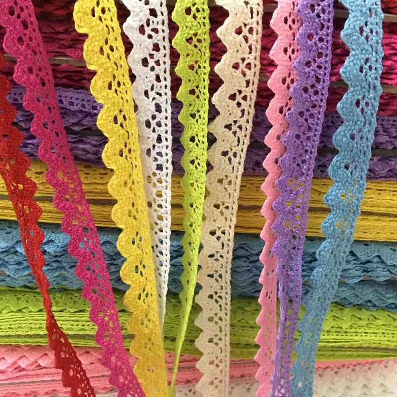 2 yards 15mm larghezza tessuto per cucire cotone pizzo decorazione Srapbooking fai da te 7 ls75