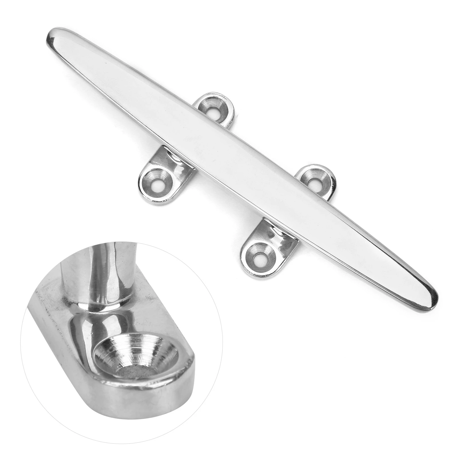 8in Stainless Steel Boat Dock Cleat OEM AntiCorrosion Well Polished for Rope Marine Hardware Accessory Part