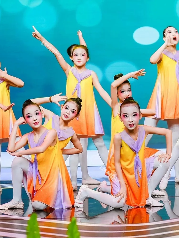 Children's choir costumes, performance costumes, modern dance dresses for primary and secondary school students
